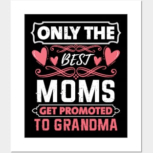 Only The Best Moms Get Promoted To Grandma Posters and Art